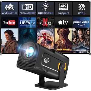Equivera Mini Beamer - Draagbare Beamer - Beamer - Mini Beamer Projector - Projector - Mini Projector