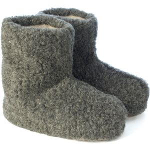 Skéépe - Skéépe - Wollen Sloffen - Grijs - 100% Schapenwol - Warme Pantoffels