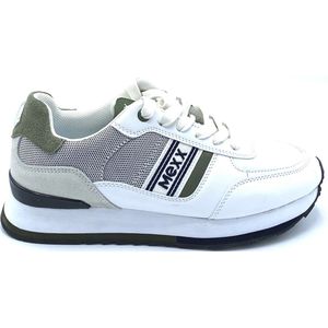 Sneaker Hoover Mannen - White/Khaki/Blauw - Maat 40