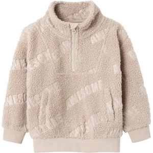 Name it Sweater teddy beige - NMMTRISO - Maat 104