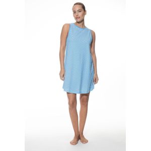 Mey Nachthemd Mouwloos Small Stripes 1230050 268 blue summer 48