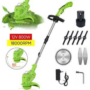 650W Opvouwbare Grasmaaier - Grastrimmer/Tuinonderhoud - Incl. 1 Accu & Oplader - Lichtgewicht Groenonderhoud (Groen)