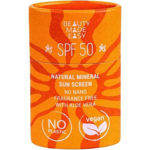 Beauty Made Easy - Zonnebrand SPF50 Stick - 100% Natuurlijk - Vegan - Milieuvriendelijk