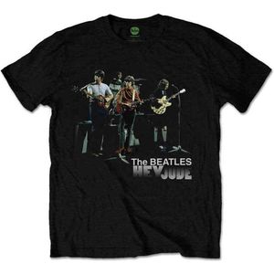 The Beatles - Hey Jude Version 2 Heren T-shirt - S - Zwart