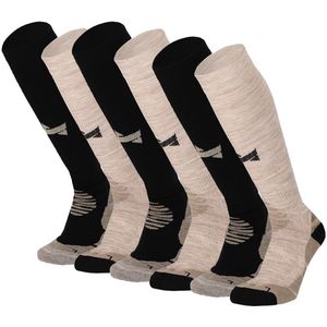 Xtreme Outdoor Sokken Compressie 6-pack Multi Beige