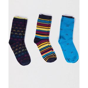 Thought sokken -Brandon fietsprints - 3 pack - sokken met fietsen - bamboe sokken