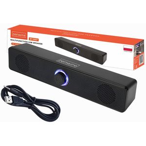 Mini soundbar - Zenwire - BT-S057 - AUX-USB 3.0/2.0 - Mini Jack 3,5 mm - Speaker - Soundbar voor Tv - Subwoofer - Compatibel met Windows, Mac, Android, iOS, Linux