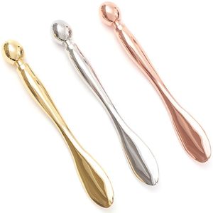 2 in 1 Cosmetische Spatel - 3 Stuks - Oogmassage - Masker Spatel - Gezichtscreme Lepel - Maskerspatel - Make-Upspatel - Skincare Applicator - Cosmetische Lepel - Metalen Mini-Make-Upspatel - Herbruikbare - Geschikt Voor Crèmes, Maskers En Lotions