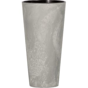 Prosperplast - Bloempot -Pot met een inzetstuk Tubus Slim Beton  - kleur en patroon imiteren beton