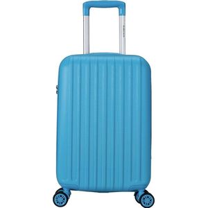 Decent Tranporto-One Handbagage Koffer - 55 cm - TSA slot - Aqua Blue