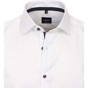 Venti Heren Overhemd Wit Modern Fit Katoen 134023600-000 Wit - XXL