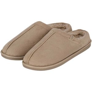 Apollo - Heren Sloffen - Zand - Suede Buitenkant - Met Wol - Instap