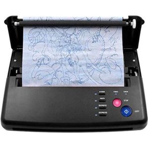 Luxe Tattoo Stencil Printer – Thermische Printer – Draagbaar – Compact Design – Netstroom – ABS – Zwart