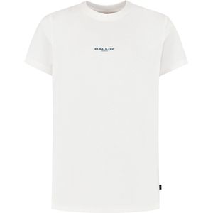 Ballin Amsterdam - Junior Stacked Logo - T-shirt - Off White - Regular Fit