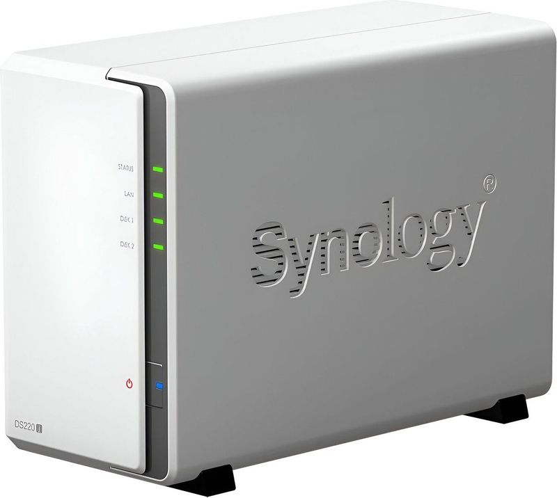 Synology - DiskStation DS220J - Netwerkopslag - Wit - 6 TB