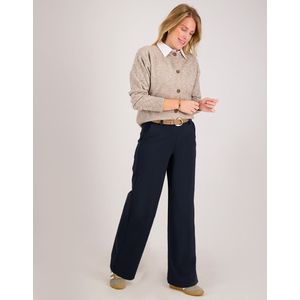 Je m'appelle Travelstof Dames Broek Straight fit Met stretch - Blauw - Maat L