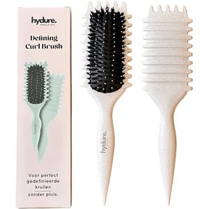 Hydure Define Brush Curl - Krullen Borstel - Haarborstel voor Krullend Haar - Curl Brush - Curl Defining Brush - Grijs