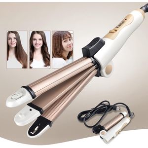 Kemei Multifunctioneel Krultang | 3-in-1 Opvouwbare Krultang | KM-8851