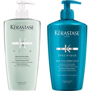 Kérastase - Spécifique - Shampoo - Voordeelset 500 ml - Gevoelige Hoofdhuid