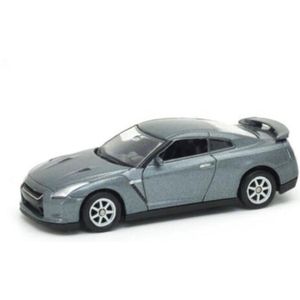 Nissan GT-R (Grijs) (10 cm) 1/43 Welly Nex [Modelauto - Schaalmodel - Miniatuurauto]