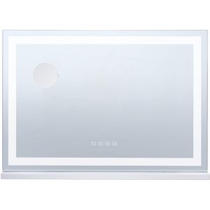 Grote Cosmetische Spiegel van - Lights, Bluetooth, 3 Kleuren, 5x Vergroting, Usb, 31,5 X 21,7 Inch, Wit