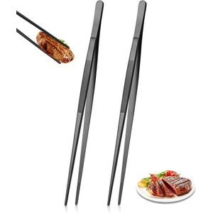 Geavanceerde roestvrijstalen keukenpincet set - 30 cm lange barbecue pincet voor koken en bakken
