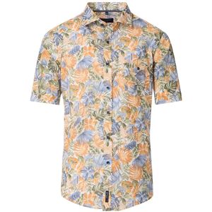 Casa Moda casual overhemd korte mouw oranje