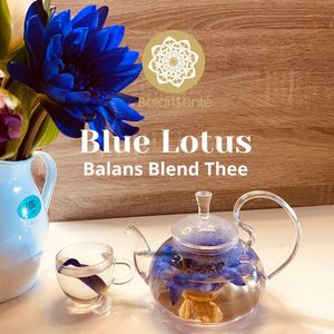 Blauwe Lotus Thee Bloemen, Balans Blend. Hele bloemen. 100% organisch en biologisch