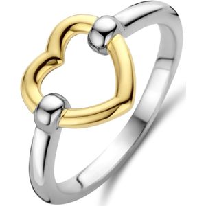 TI SENTO Dames Ring - 925 zilver - Zilver geel verguld - Maat 16.00 mm / maat 50 - 12291SY