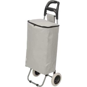 Kinvara - Boodschappen Trolley met koelvak - 32L - Grijs