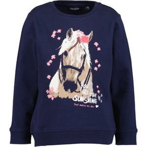 Blue Seven-Kids Girls knitted sweatshirt- Ultramarin orig