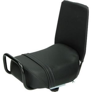 Duo-seat + rugsteun brommer Vespa goccia universeel zwart
