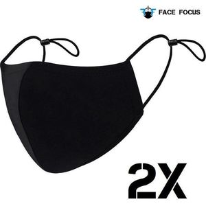 Wasbaar Mondkapje van Katoen Mondmasker - 2 stuks