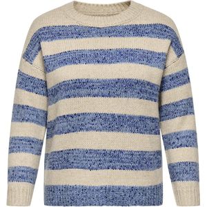 ONLY CARMAKOMA - Cardundee Life LS Seq Stripe O-neck Knt - Gebreide Pullover - Dames