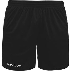 Short Givova Capo P018, korte broek zwart, maat XL, geborduurd logo