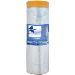 Deltec Quickmask Gold afdekfolie met tape - 33 meter x 1400mm