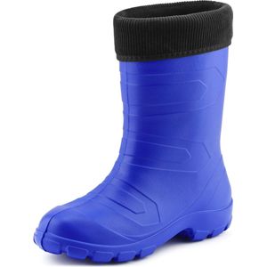 Ladeheid - LA-LMG-879-Aspen - Regenlaarzen - Korenbloem/Zwart - Thermo Rubberlaarzen Vederlicht