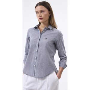 Felix Hardy Linnen Katoen Blend Shirt - Overhemd Dames Navy - S