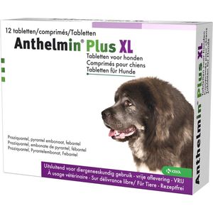 Anthelmin Ontworming Tabletten Hond vanaf 18 kg 12 tabletten