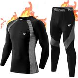 METHOO - Thermo-ondergoed - Zwart - Heren Set - Ademend en Comfortabel Basislaag