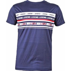 t-shirt Sports Kids/Volwassenen Navy blauw Polyester/Katoen L