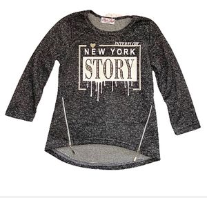 Trui / Tuniek 'New York"" - Antraciet - Maat 116/122 (8)