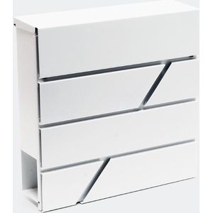 Brievenbus - muurmontage - 1 adres - Wit-BRW252