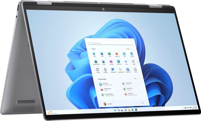 HP ENVY x360 16-ad0654ng AMD Ryzen™ 5 8640HS Hybride (2-in-1) 40,6 cm (16"") Touchscreen 2K 16 GB LPDDR5-SDRAM 512 GB SSD Wi-Fi 6E (802.11ax) Windows 11 Home AI PC Zilver