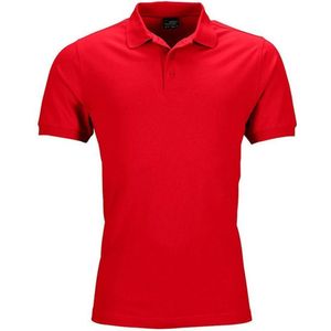 James and Nicholson Heren Elastisch Piqué Poloshirt (Rood)