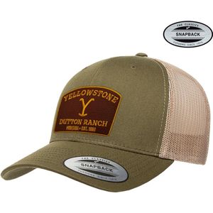 Yellowstone Premium Trucker Cap Olive-Khaki