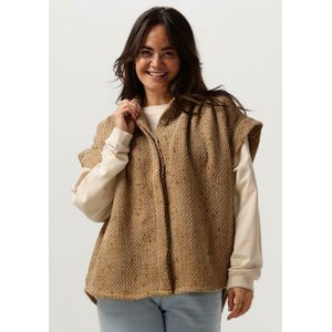 Ruby Tuesday - Muna - Boucle Shirt - Geel - Dames - Oversized Short Sleeves