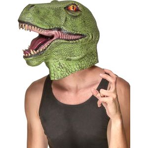 Dinosaurus latex masker voor volwassenen  - Verkleedmasker - One size