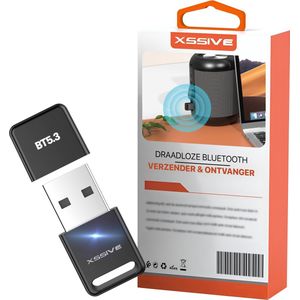 Xssive BTR02 Bluetooth 5.3 Transmitter & Receiver - USB Bluetooth Adapter Ontvanger voor Audio, PC etc.,