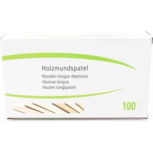 Houten hars spatels groot (100 stuks)